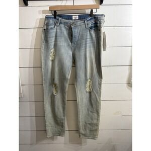 Hudson Leigh Boyfriend Jeans Women's Size‎ 31 NWT $238 Distressed Blue